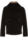 Ten C Hooded Coat In Black