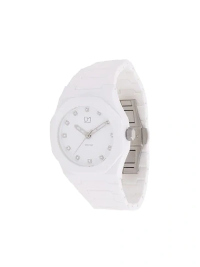 D1 Milano A-cr02 Crystal Watch In White