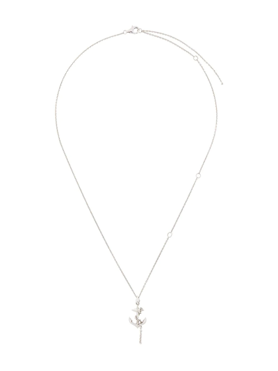 Kasun London Anchor Pendant Necklace In Metallic