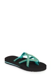Teva 'olowahu' Sandal In Florida Keys Green Fabric
