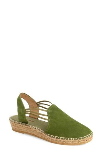 Toni Pons 'nuria' Suede Sandal In Green Suede