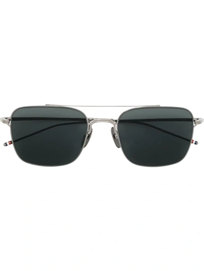 Thom Browne Tb120 Pilot-frame Sunglasses In Black