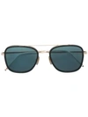 Thom Browne Square Frame Sunglasses In Black