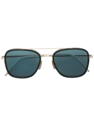 Thom Browne Square Frame Sunglasses In Black