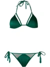 Brigitte Triangle Bikini Set In Green
