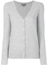 N•peal V-neck Cardigan In Grey