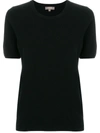 N•peal Round Neck Knitted T Shirt In Black