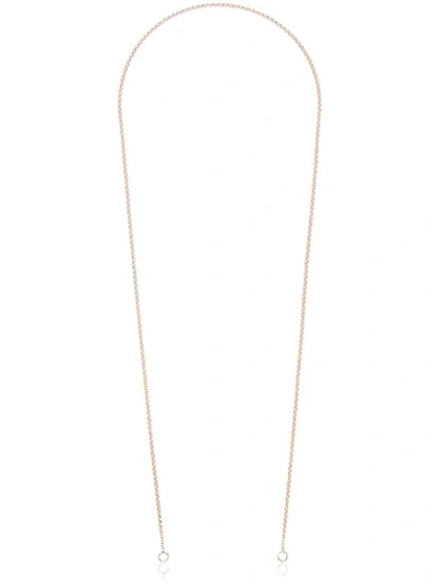 Marla Aaron 14k Rose Gold Rolo Chain 30 Inch Necklace In Metallic