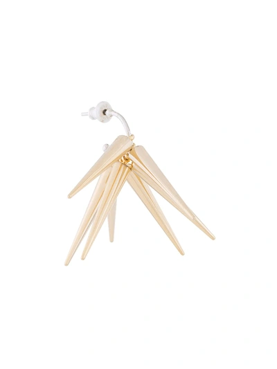 E.m. Spike Cluster Earring In Metallic