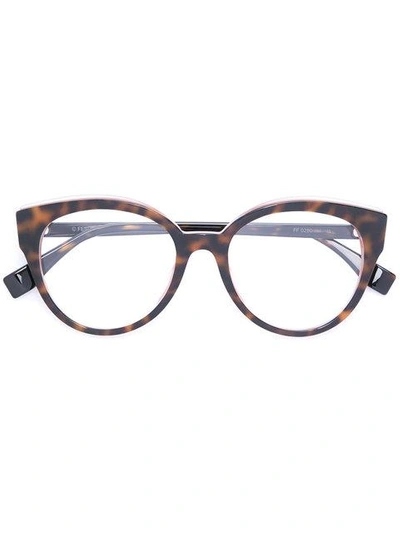 Fendi Tortoiseshell Oversized Glasses