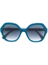 Fendi Oversized Sunglasses In Blue