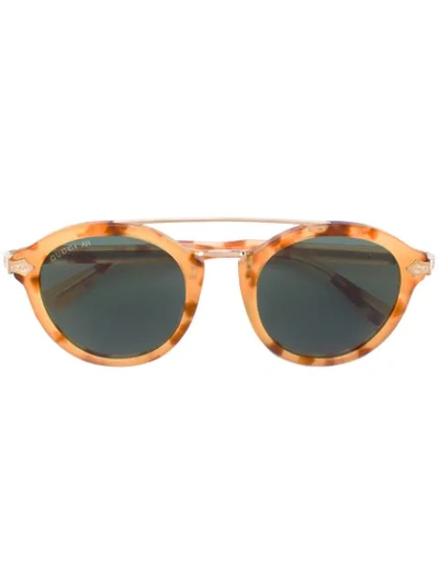 Gucci Double Bridge Round Sunglasses