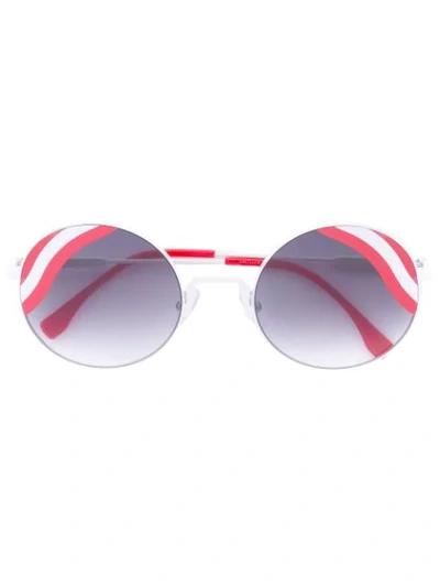 Fendi Hypnoshine Sunglasses In White