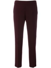 Alberto Biani Cropped Elasticated Trousers - Red