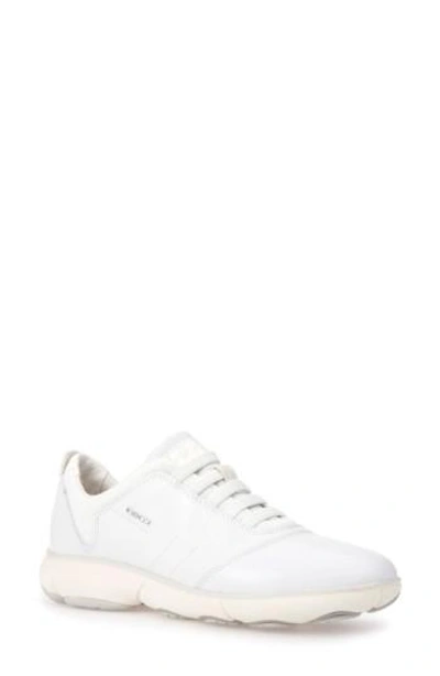 Geox Nebula Slip-on Sneaker In White Leather