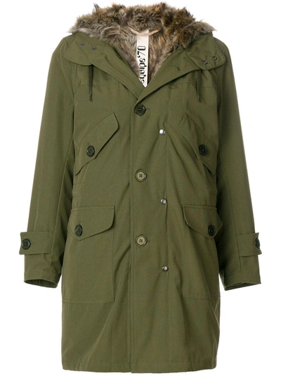 Equipe '70 Pocket Embellished Parka In Green