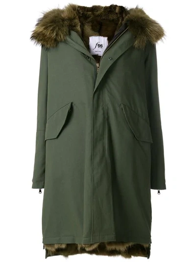 Furs66 Zipped Parka - Green