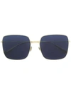 Dior Stellaire 1 Xs Square-frame Sunglasses In Gold