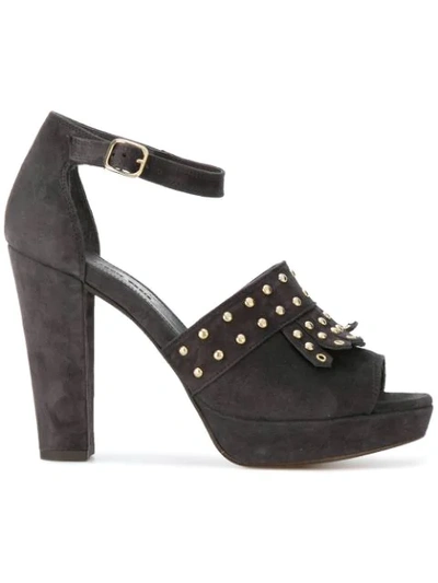 Tila March Platform Lerie Sandals In Grey