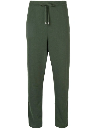 Mads N0rgaard Puvi Slouched Trousers In Green