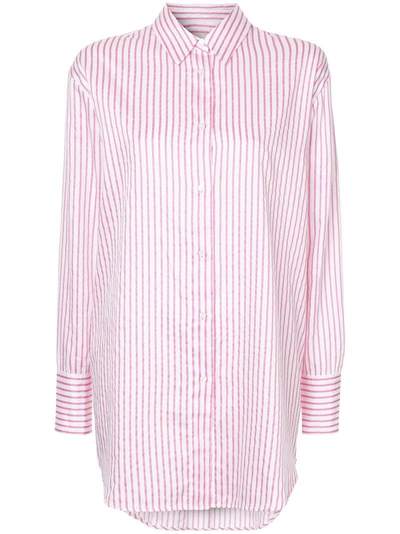 Mads N0rgaard Mads Nørgaard Saxa Striped Shirt - Pink