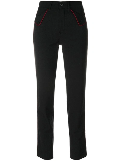 The Seafarer High Waisted Cropped Trousers In Black