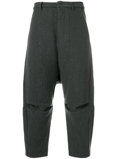 Individual Sentiments Cropped Trousers In Grey
