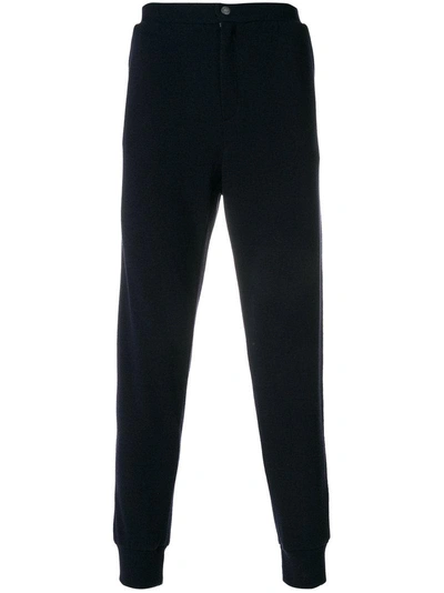 Jo No Fui Logo Patch Trousers In Blue