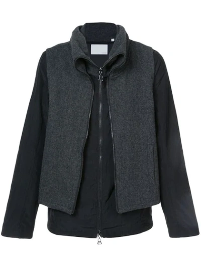 Private Stock Double Layer Jacket In Black
