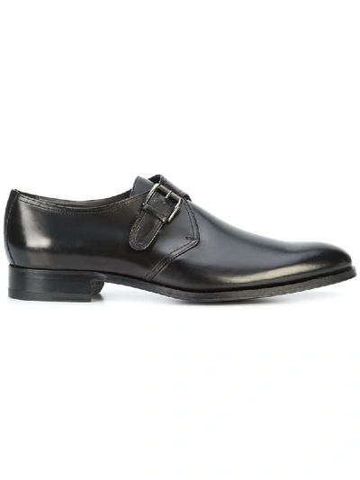 To Boot New York Emmett Leather Monk Strap Shoes In Black