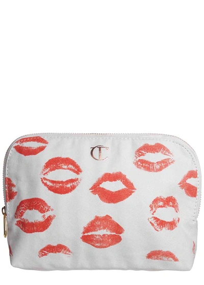 Charlotte Tilbury 1st Edition Cosmetics Case In Lip Print Canvas Makeup Bag