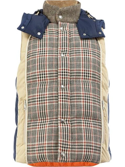 Junya Watanabe Houndstooth Padded Gilet