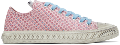 Acne Studios Trainers Ballow Jacquard Alina Aus Rosa Canvas In Pink,blue