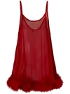 Gilda & Pearl Diana Babydoll Slip In Red