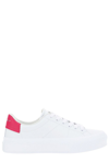 Givenchy City Court Leather Sneakers In White