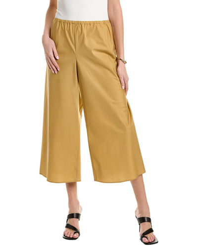 Vince Poplin Bias Culotte Trouser In Brown