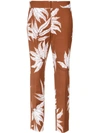 Andrea Marques Printed Straight Trousers - Brown