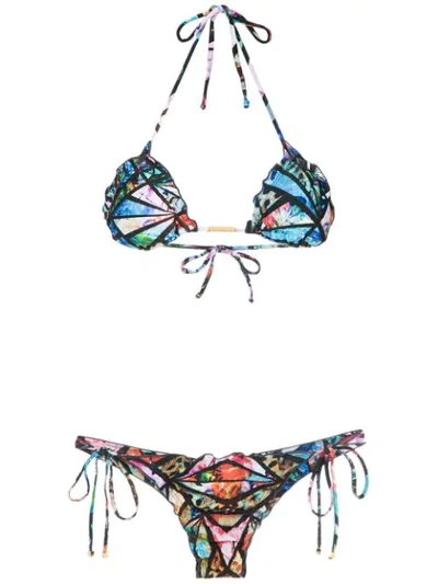 Lygia & Nanny Zaira Triangle Bikini Set In Mieng