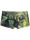 Lygia & Nanny Jungle Print Swim Trunks In Guanacaste