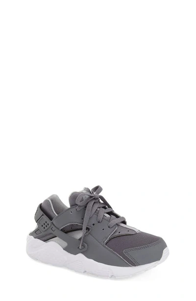 Nike Huarache Run Big Kids' Shoes In Cool Grey/ White