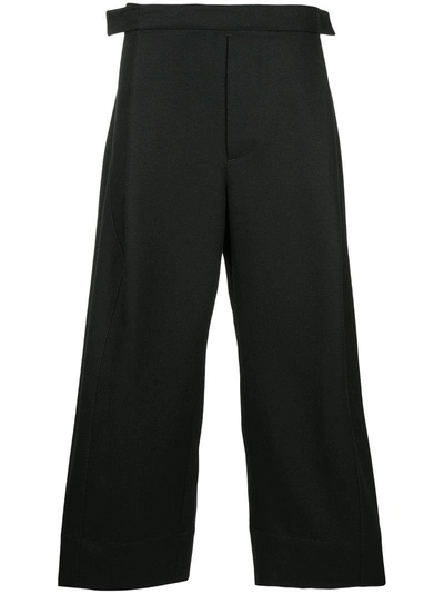 Berthold Wide Leg Trousers In Black