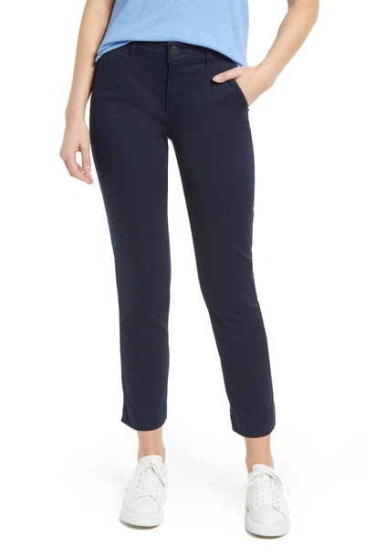 Caslon Stretch Cotton Chino Pants In Navy