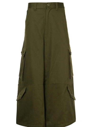 Kidill Cropped Cargo Trousers - Green