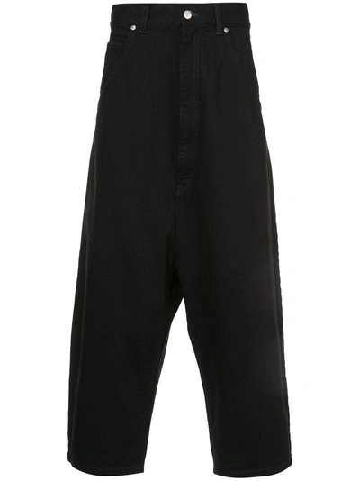 Kidill Cropped Drop-crotch Jeans - Black