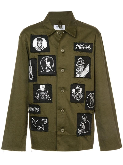Kidill Patch Military Jacket In Green