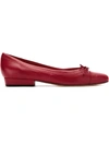 Sarah Chofakian Leather Ballerinas In Red