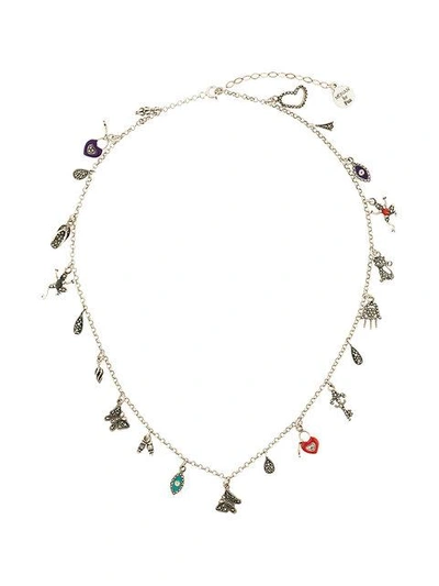 Monan Charm Pendant Necklace In Metallic