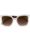 Fendi Oversized Sunglasses In White