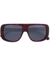 Stella Mccartney Eyewear Rechteckige Sonnenbrille - Rot