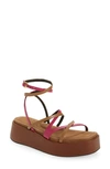 Rag & Bone Logan Platform Sandal In Fuchsia